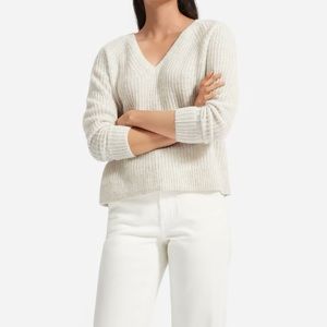 Everlane Alpaca V-Neck Knit Sweater